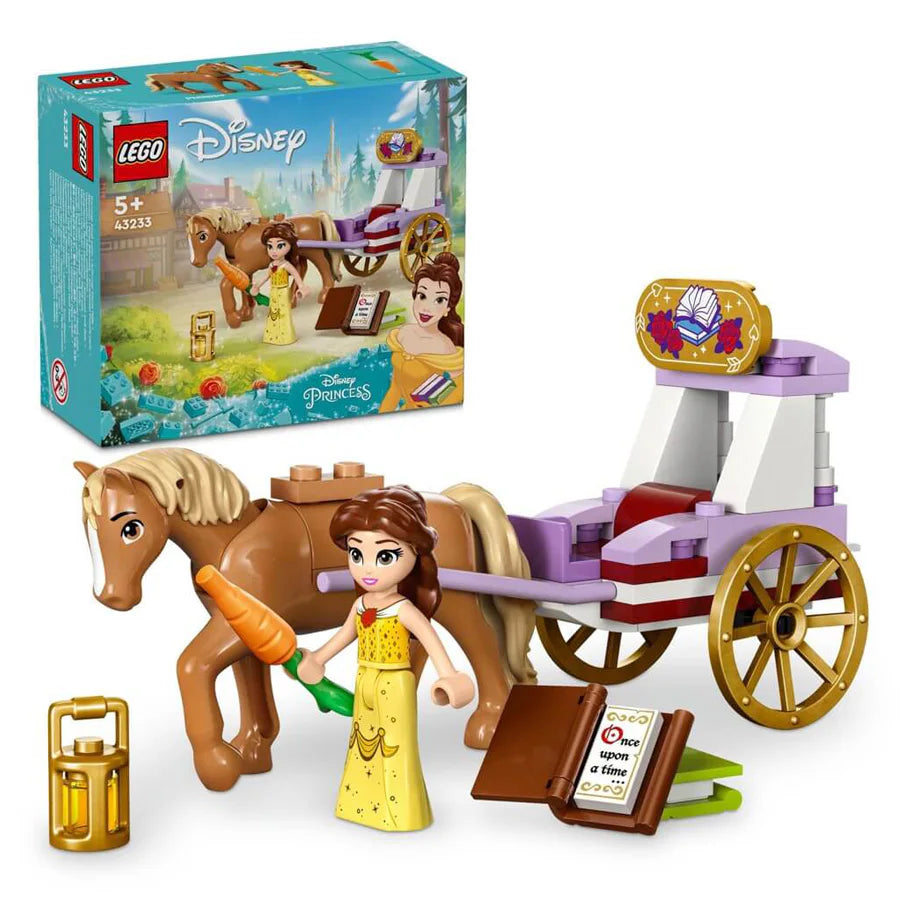 LEGO Disney Princess Belle’S Storytime Horse Carriage Building Set (62 Pieces)