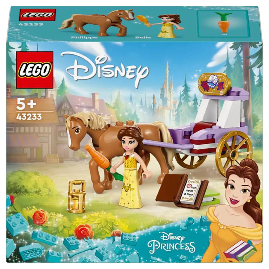 LEGO Disney Princess Belle’S Storytime Horse Carriage Building Set (62 Pieces)