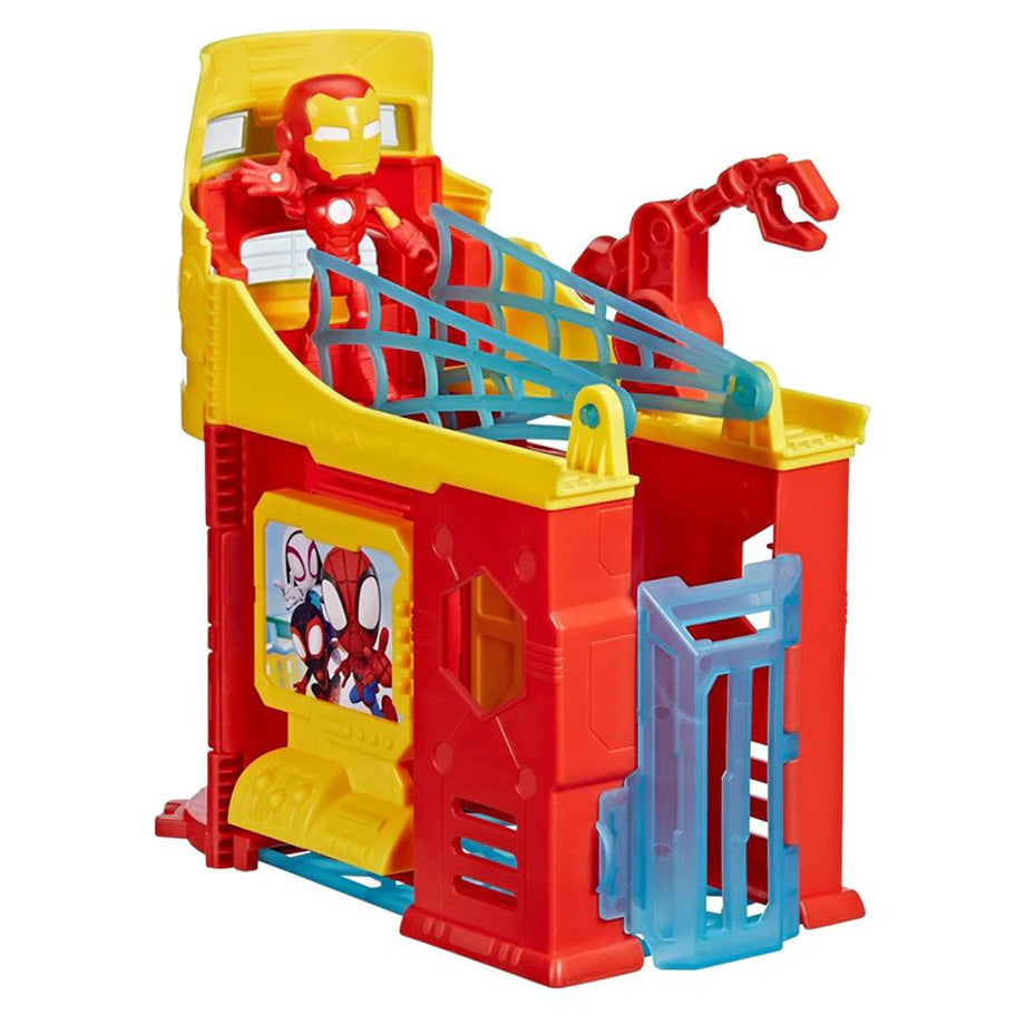 Hasbro Marvel Spidey & His Amazing Friends Stark Tower Playset with Figure