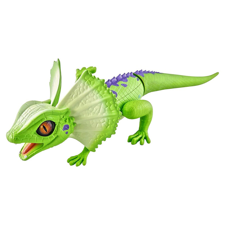 Robo Alive Light-up Frill Neck Lizard Robotic Toy (10 cm, Assorted)