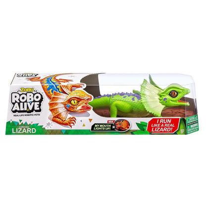 Robo Alive Light-up Frill Neck Lizard Robotic Toy (10 cm, Assorted)