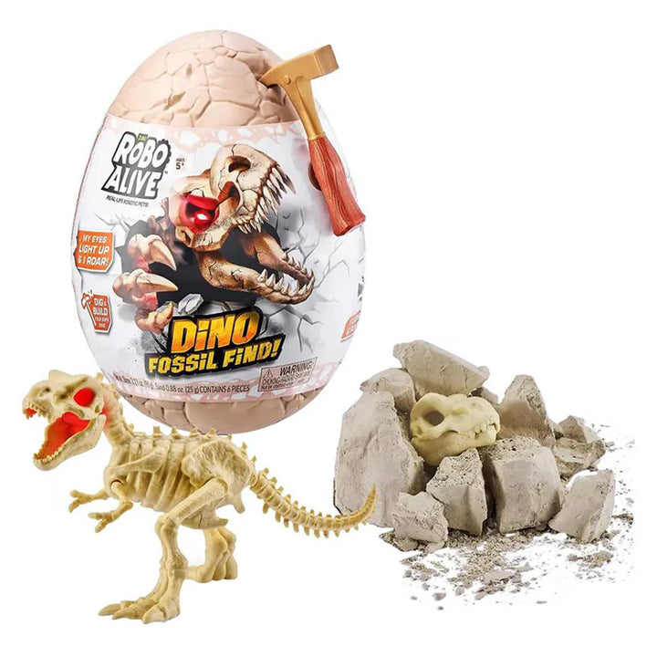 Robo Alive Dino Fossil Find Mystery Egg