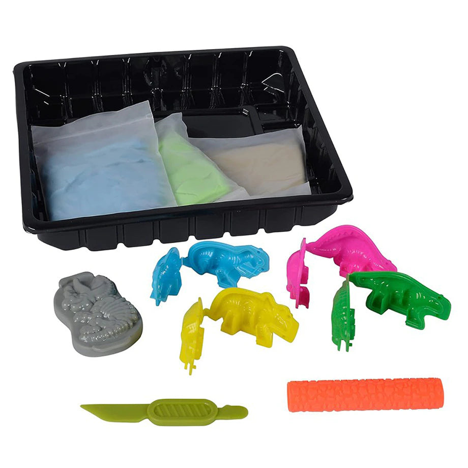 Art & Fun Dinosaurs Play Sand Set (11 Pieces)