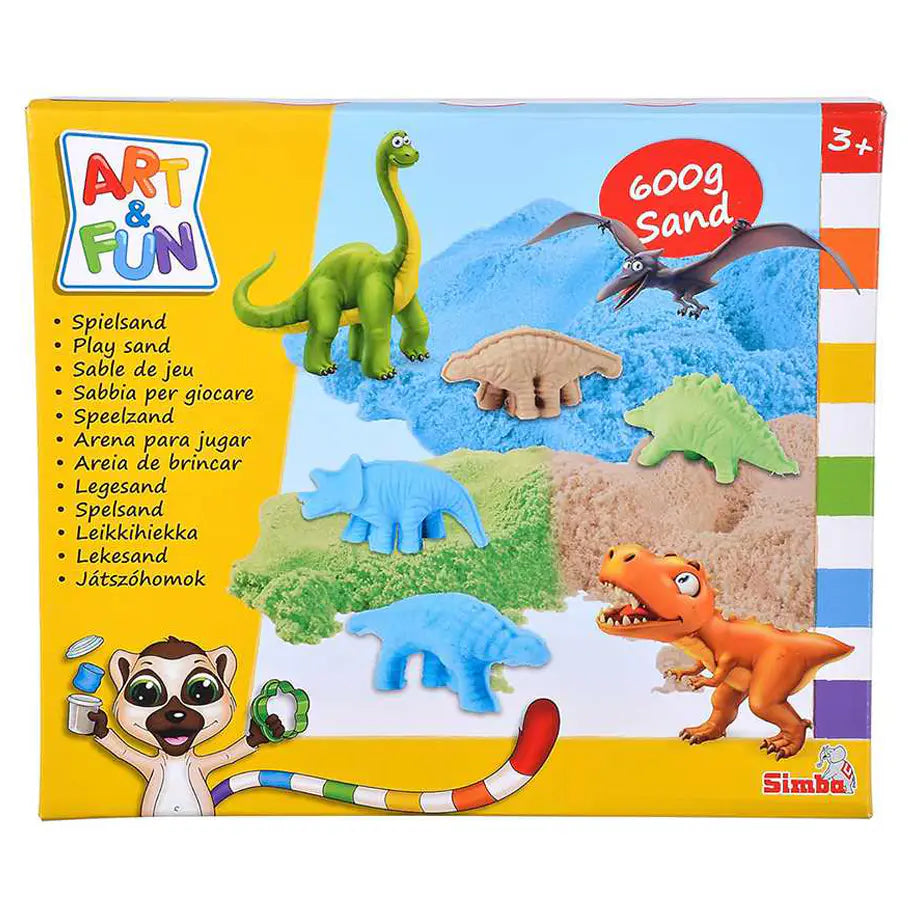 Art & Fun Dinosaurs Play Sand Set (11 Pieces)