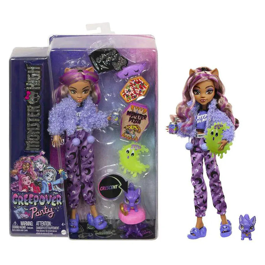 Monster High Creepover Party Clawdeen Wolf Doll with Accessories