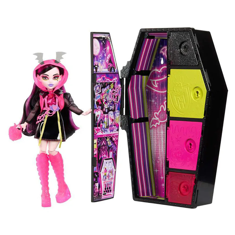 Monster High Skulltimate Secrets Neon Frights Draculaura Doll with Accessories