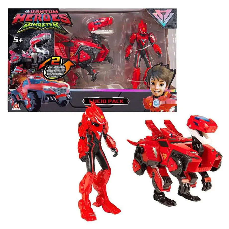 Quantum Heroes Dinoster Lucio Playset (15 cm)