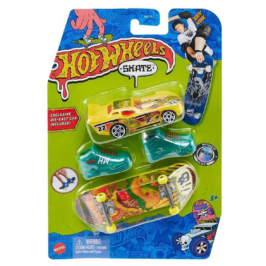 Hot Wheels Skate Tony Hawk Fingerboard & Skate Shoes with Die-Cast Vehicle (Assorted)