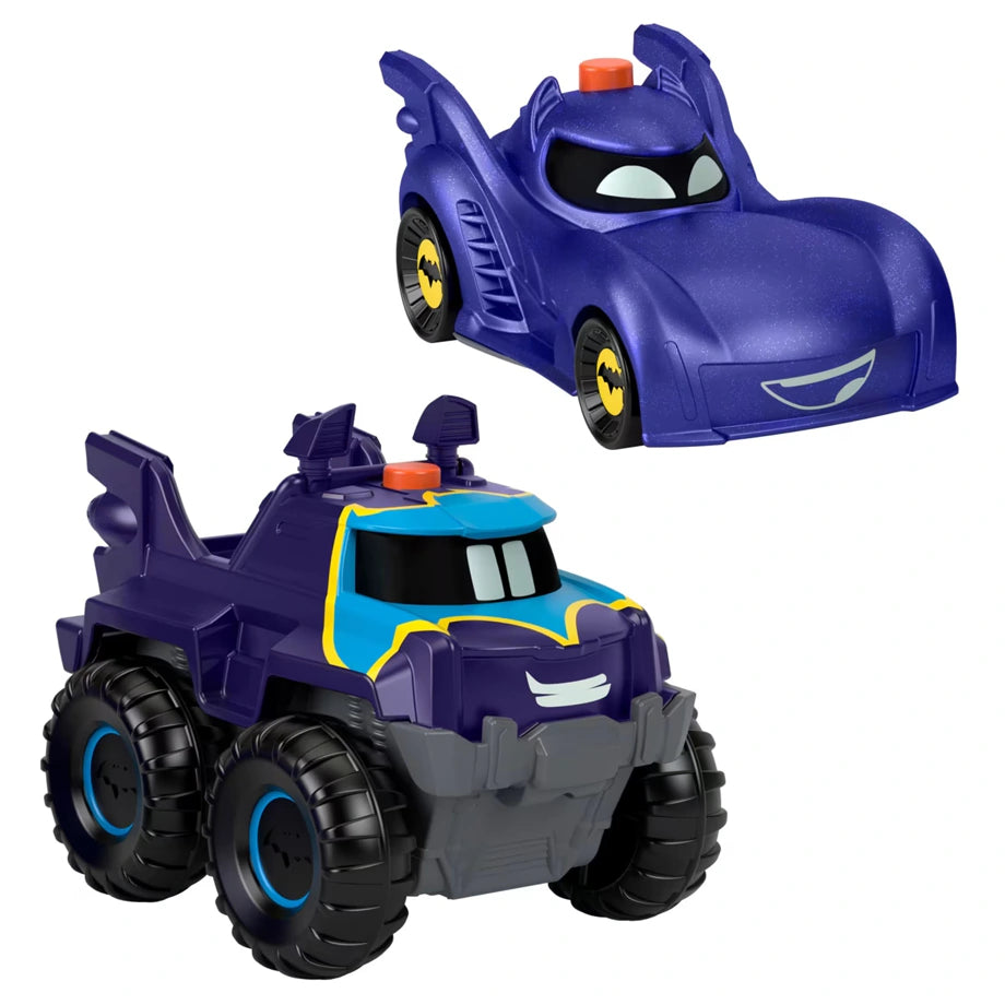 Fisher-Price DC Batwheels Light-up Bam the Batmobile & Buff Racer Toy Cars