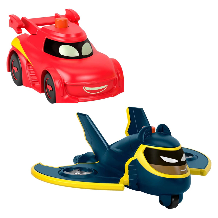 Fisher-Price DC Batwheels Light-up Redbird & Batwing Racer Toy Cars