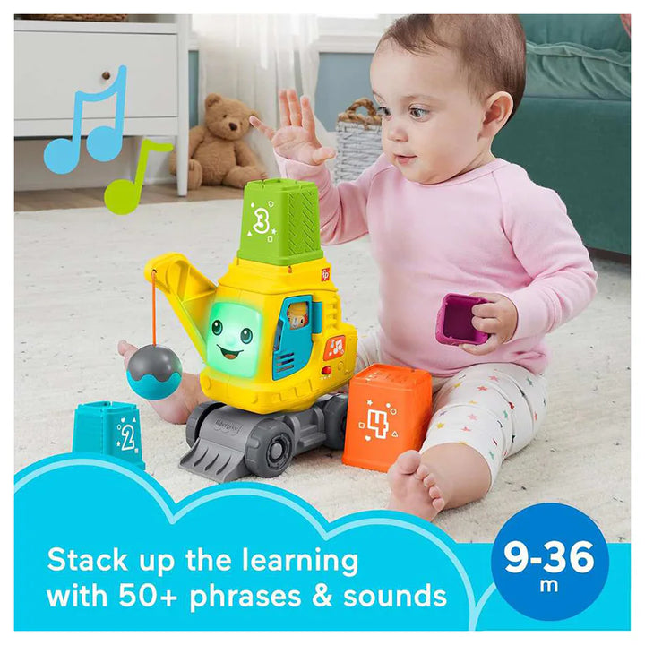 Fisher-Price Count & Stack Crane Toy with Blocks