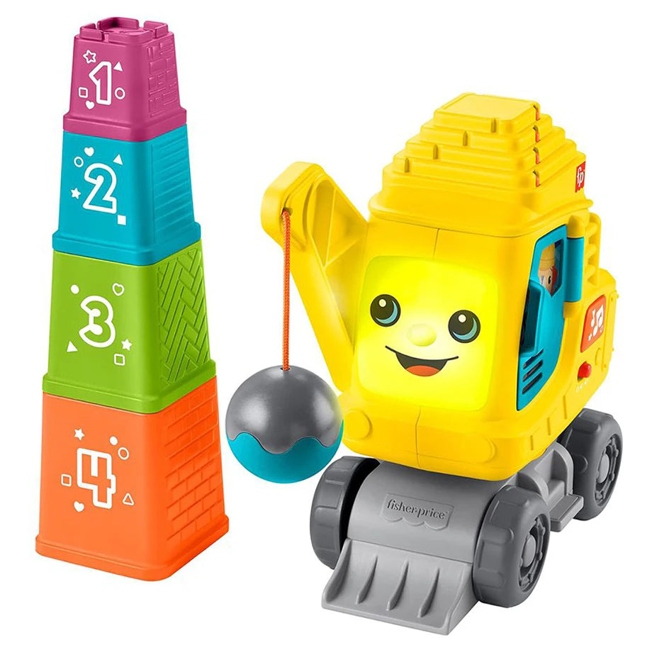 Fisher-Price Count & Stack Crane Toy with Blocks