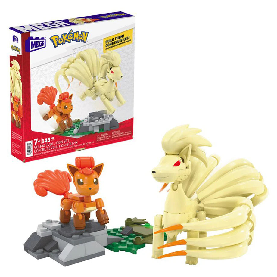 Pokemon MEGA Vulpix Evolution Set Action Figures (145 Pieces)