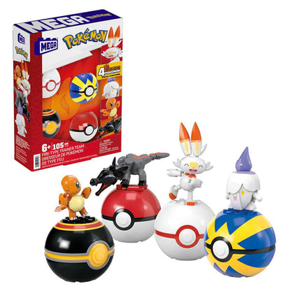 Pokemon MEGA FireType Team Building Toy  (105 Pieces)