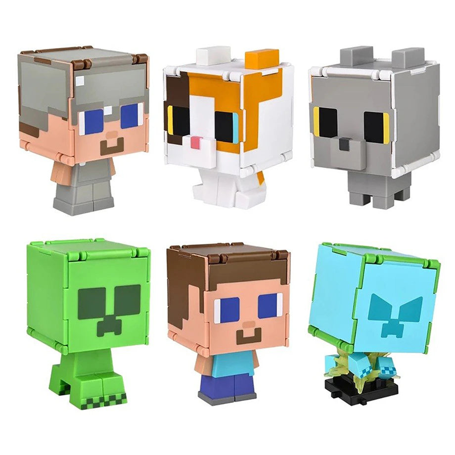 Minecraft Flippin Figs 2-in-1 Transforming Figure (Assorted)