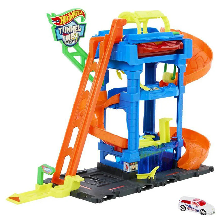 Hot Wheels City Let’s Race Tunnel Twist Car Wash Playset