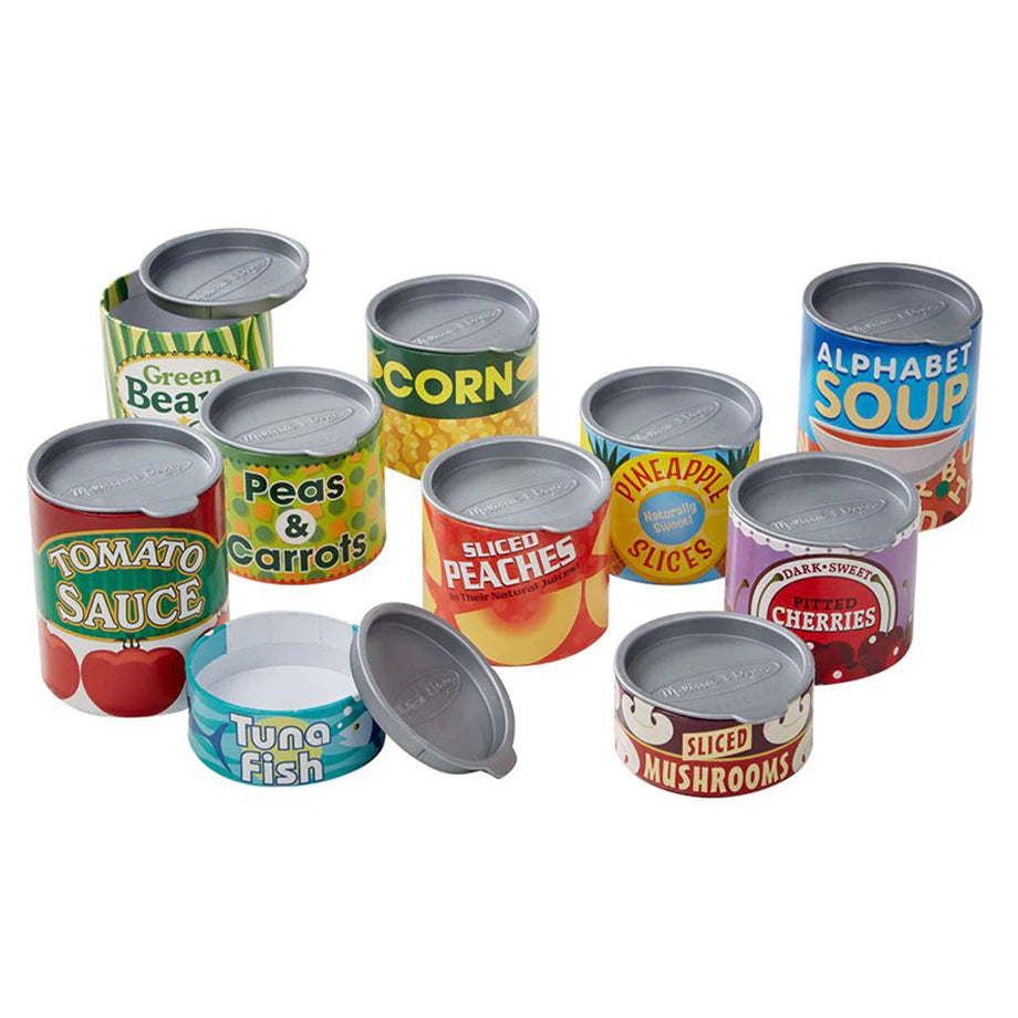 Melissa & Doug Let's Play House! Grocery Cans Set (10 Cans)