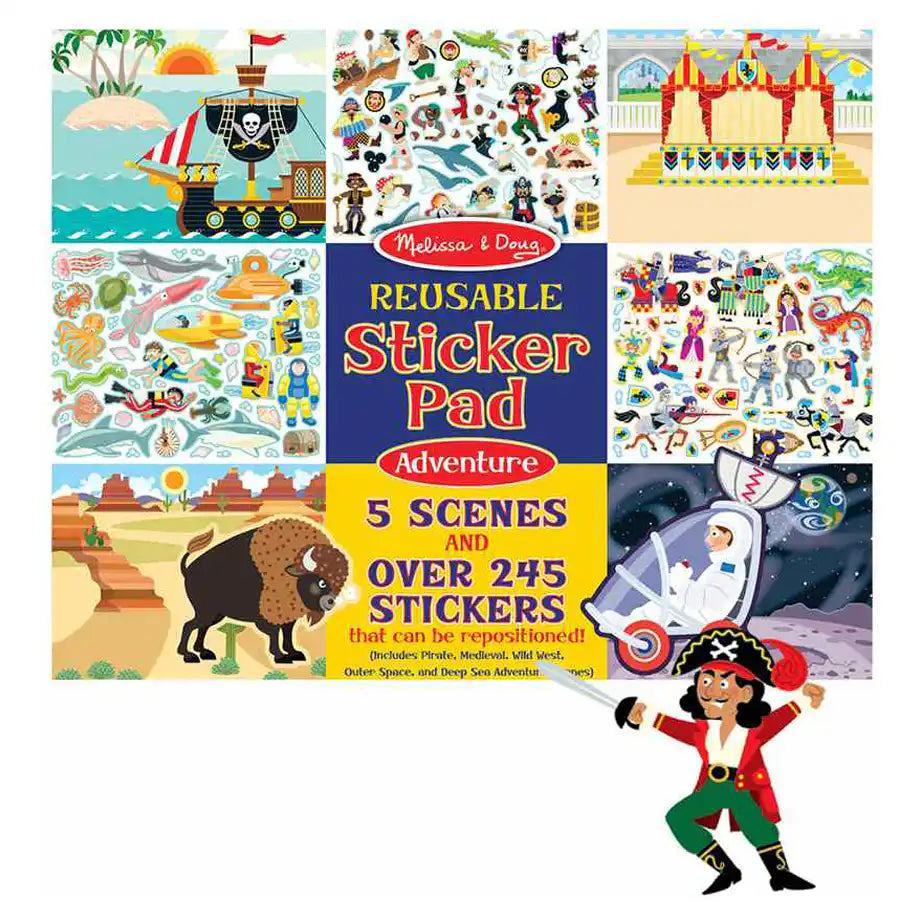 Melissa & Doug Adventure 5 Scenes Reusable Sticker Pad