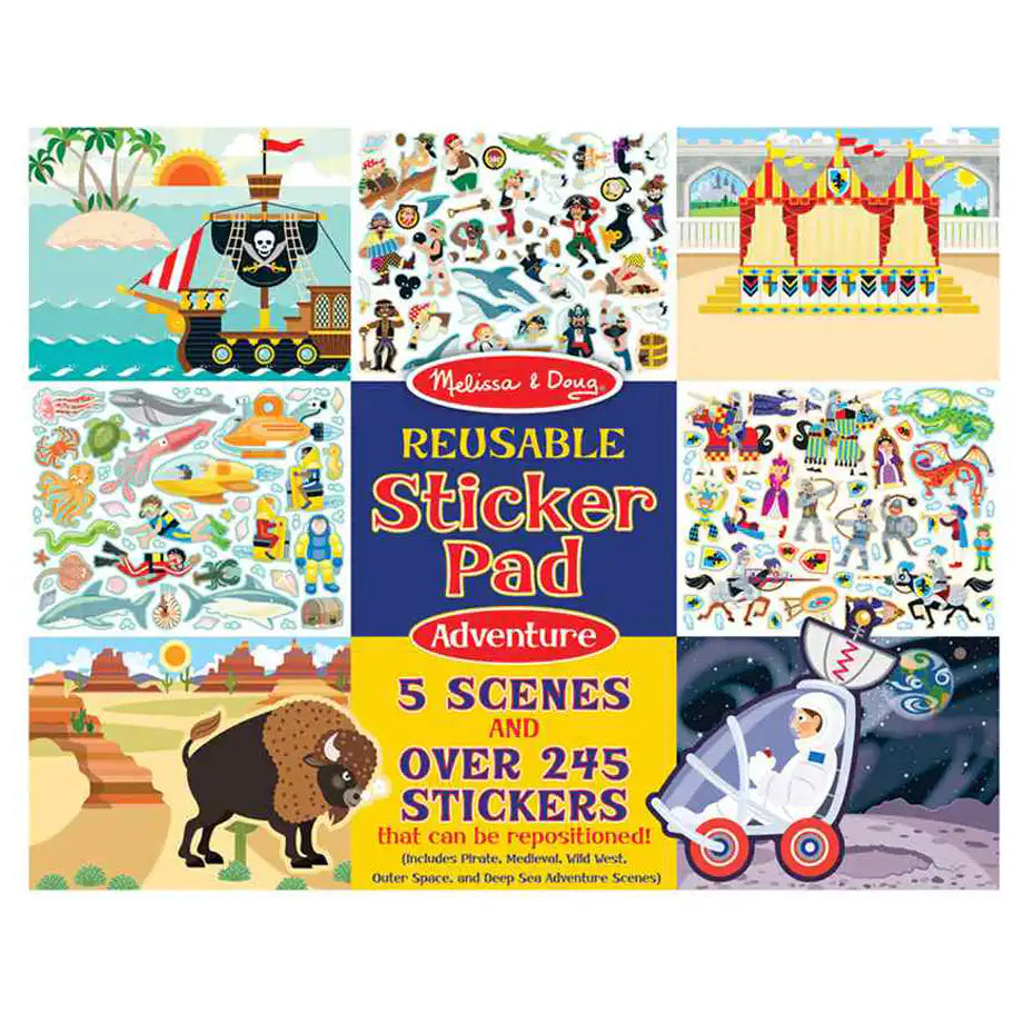 Melissa & Doug Adventure 5 Scenes Reusable Sticker Pad