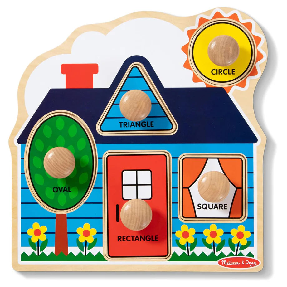 Melissa & Doug First Shapes Jumbo Knob Puzzle (5 Pieces)