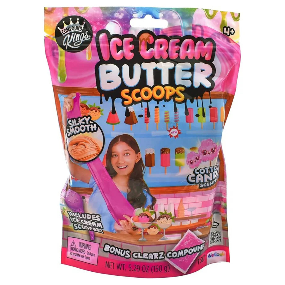 WeCool Compound Kings Ice Cream Scoops Cotton Candy Scented Slime