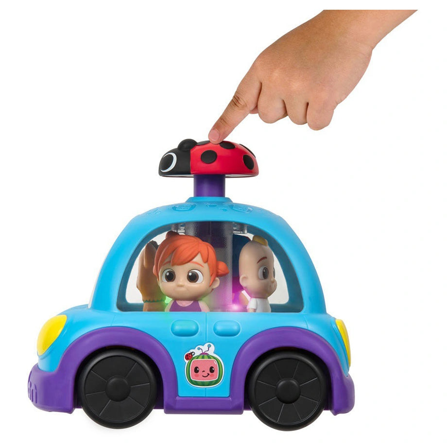 CoComelon Light N' Sound Push ’N Sing Family Car (17.78 cm, Blue)