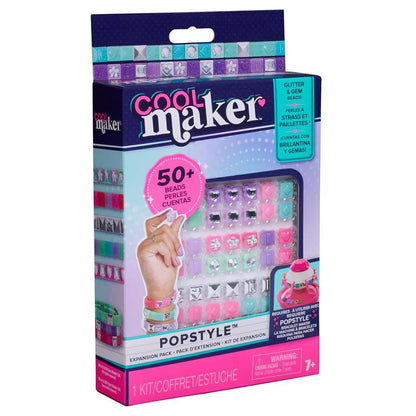 Cool Maker PopStyle Glitter & Gem Beads Expansion Pack (50+ Beads)