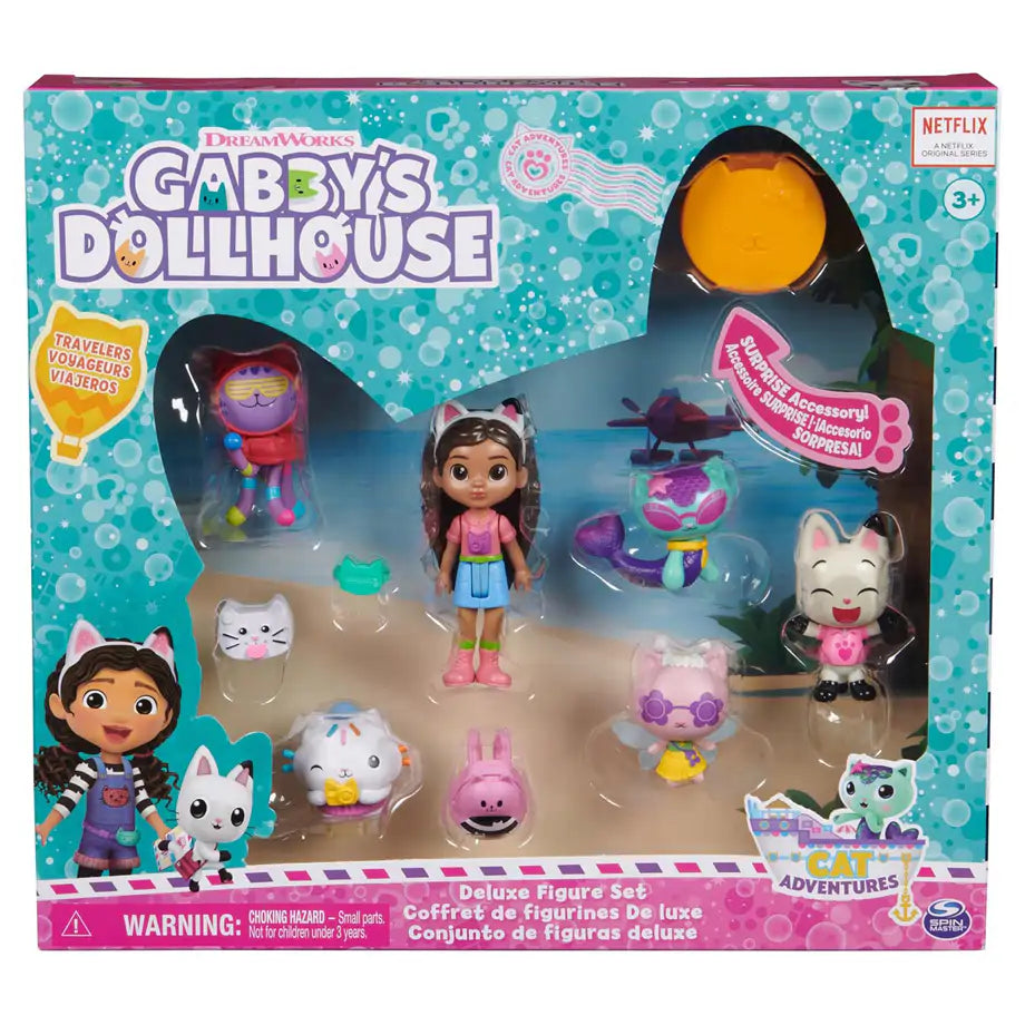 Gabby'S Dollhouse Travelers Deluxe Figure Set (10 Pieces)