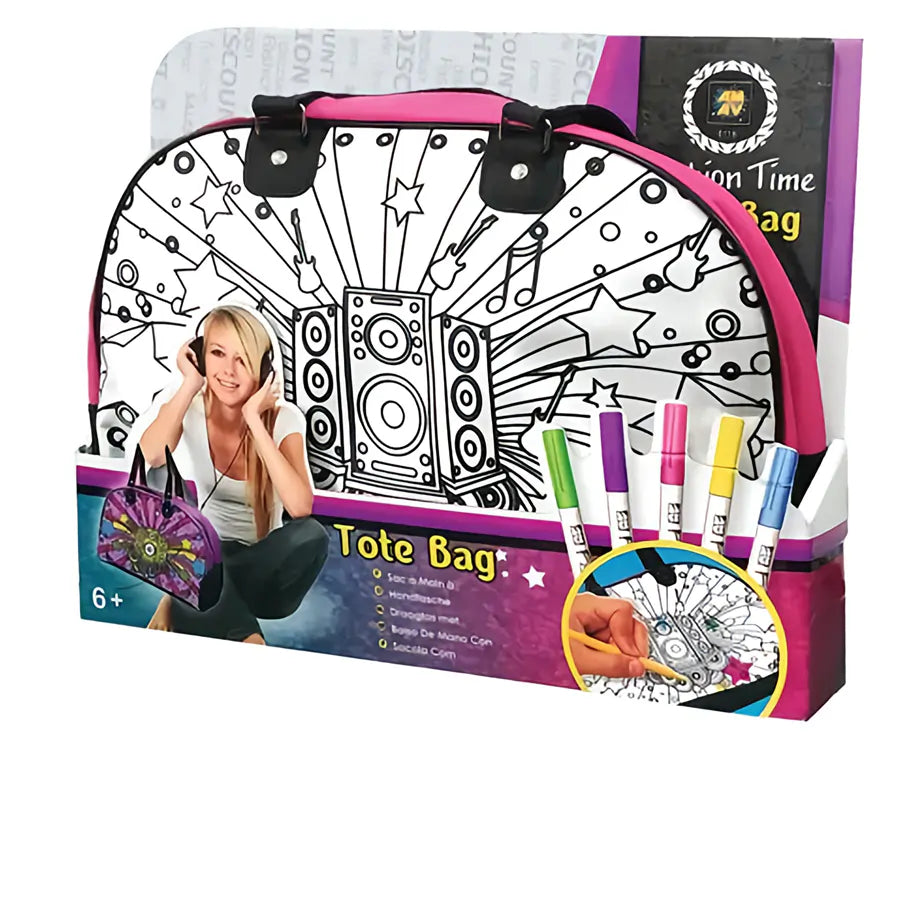 Fashion Time Coloring Tote Bag