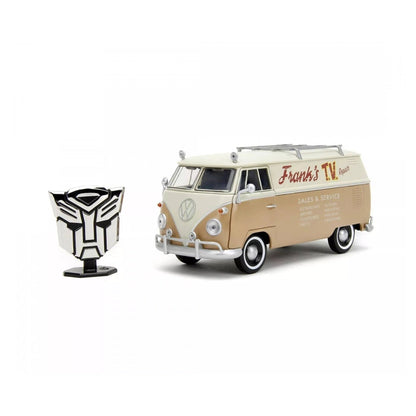 Jada Toys Transformers Rise of the Beasts Volkswagen Bus Wheeljack Die-cast Vehicle (1:24, Brown/Cream)