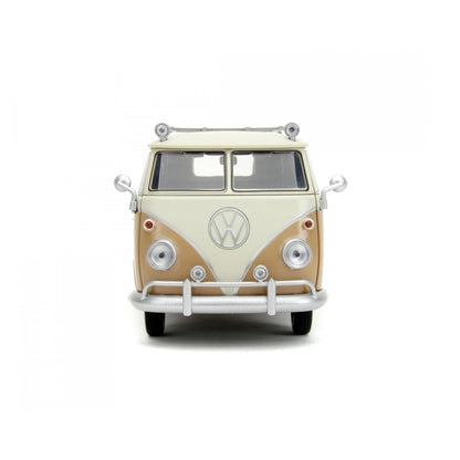 Jada Toys Transformers Rise of the Beasts Volkswagen Bus Wheeljack Die-cast Vehicle (1:24, Brown/Cream)