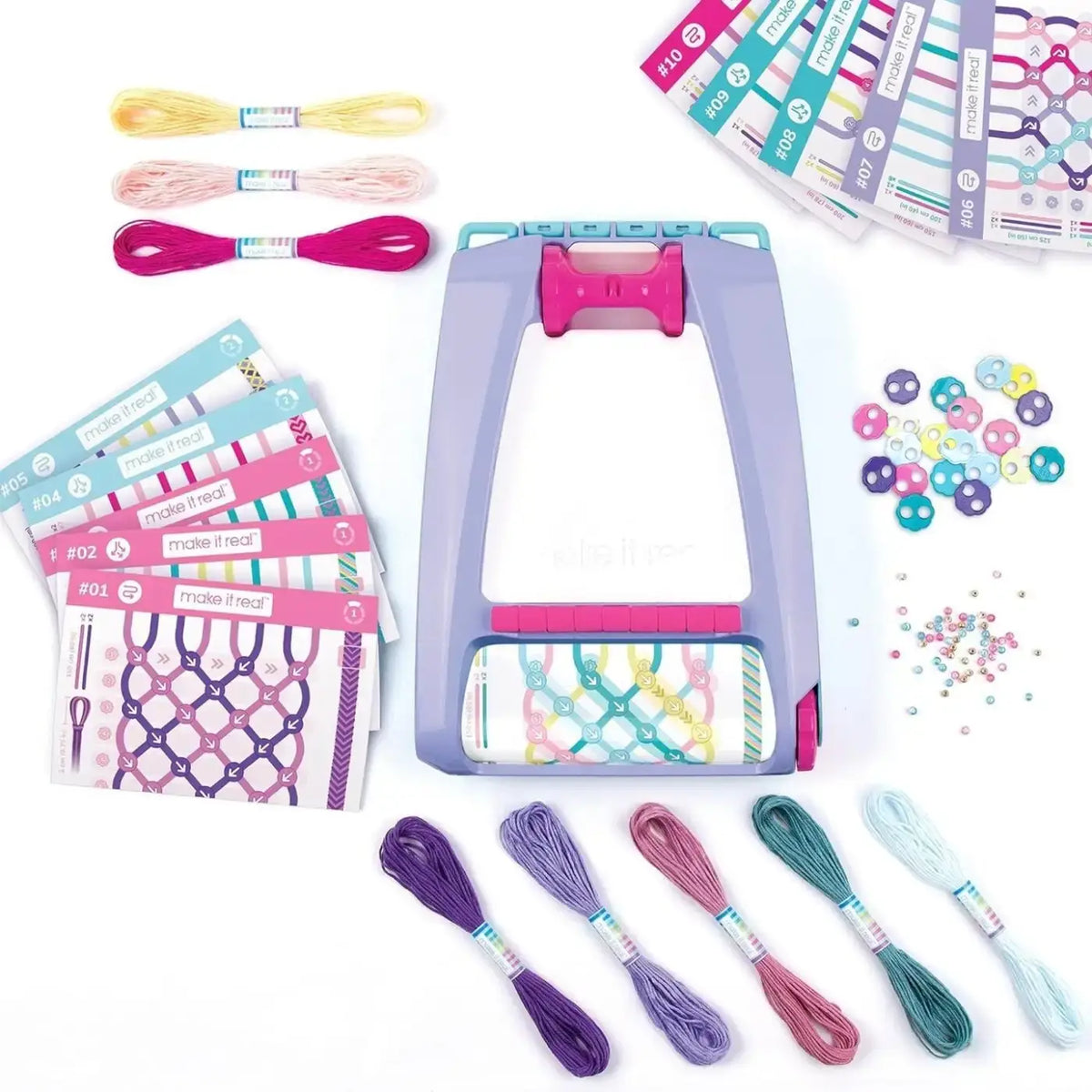 Make It Real Friendship Bracelet Maker Kit (100 Pieces)