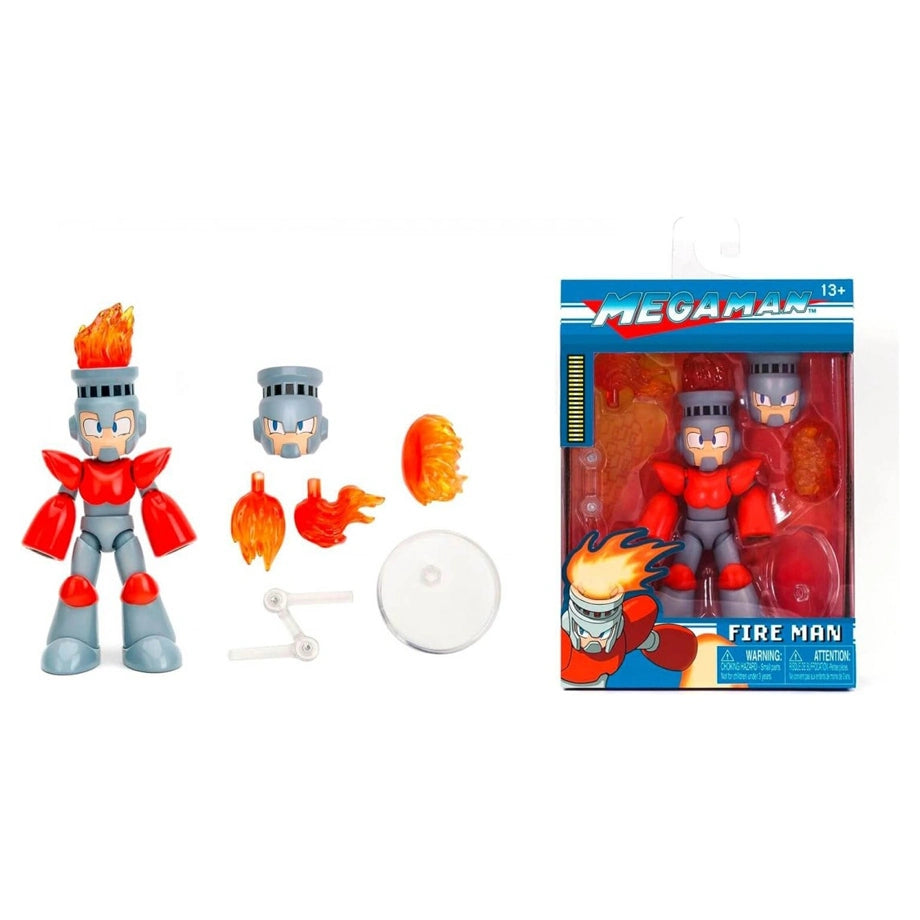 Jada Toys Mega Man Fire Man Die-cast Action Figure (11 cm)