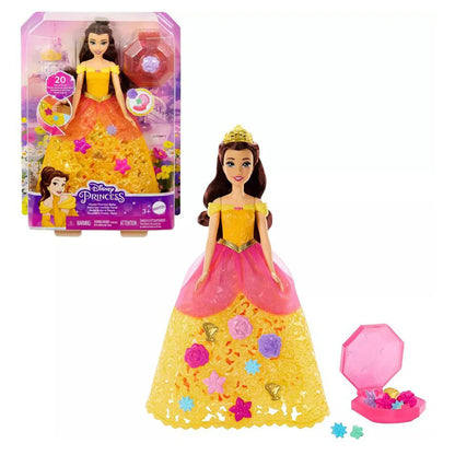 Disney Princess Flower Fashion Belle Doll Set (20 Charms)