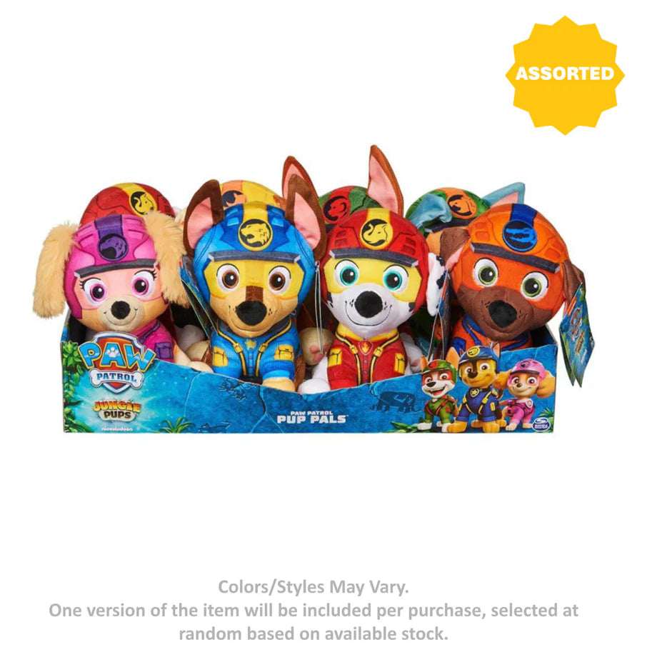 PAW Patrol Jungle Pup Pals Plush Toy (20 cm, Assorted)