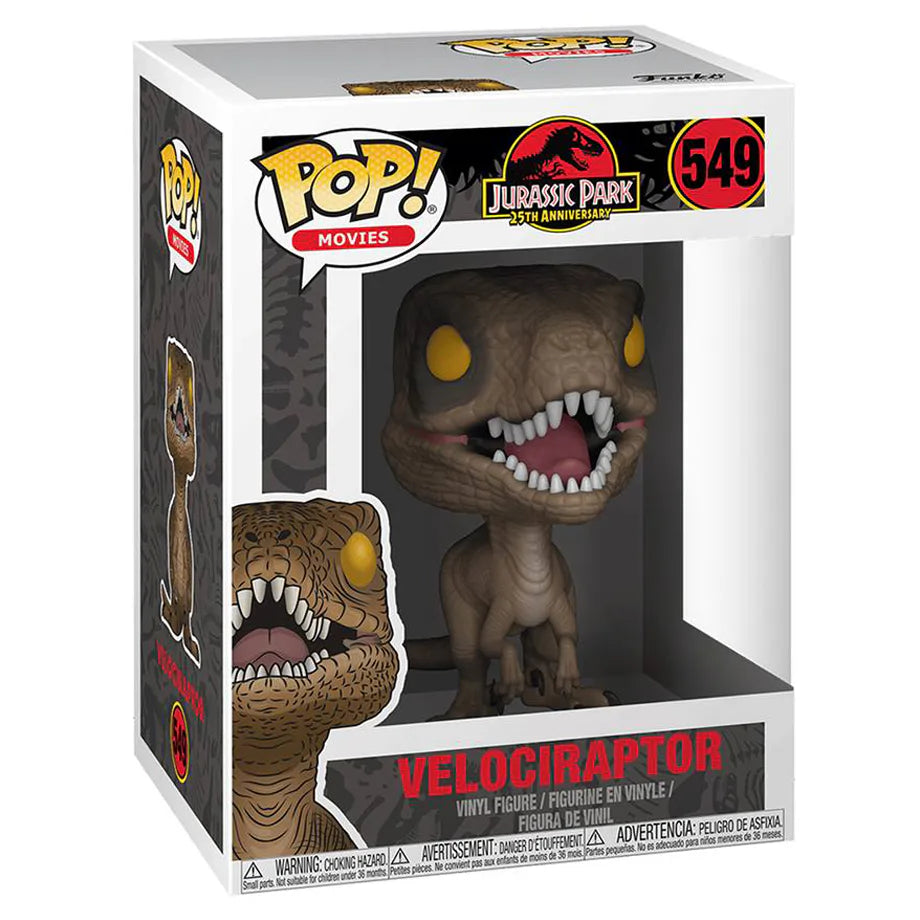 Funko Pop! Movies Jurassic Park 25Th Anniversary Velociraptor Vinyl Figure (8.89 Cm)