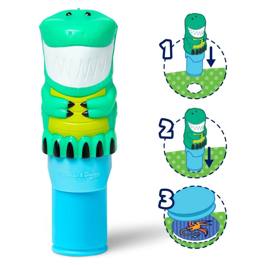 Melissa & Doug Sticker WOW! Oliva the Dinosaur Sticker Stamper & Activity Pad Set