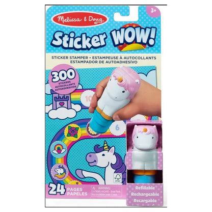 Melissa & Doug Sticker WOW! Unicorn Activity Pad & Sticker Stamper Set