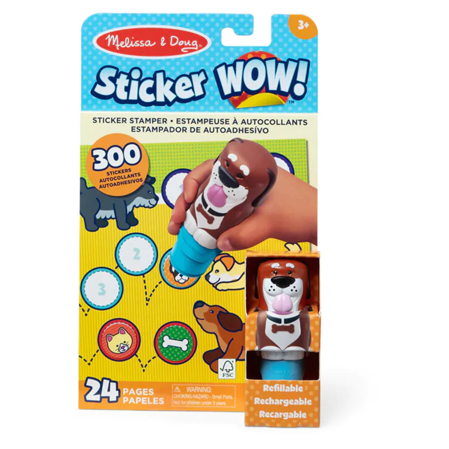 Melissa & Doug Sticker WOW! Cocoa the Dog Sticker Stamper & Activity Pad Set