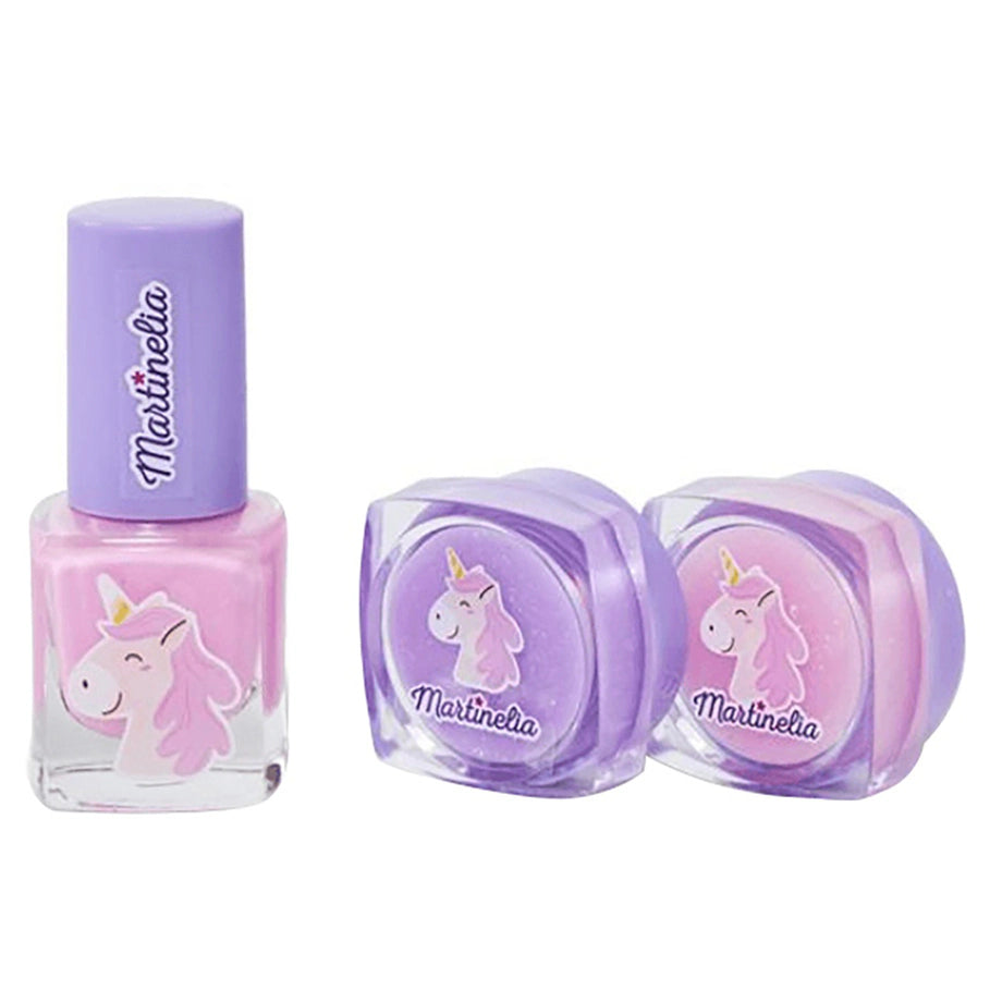 Martinelia Little Unicorn Nail Polish & Lipgloss Mini Set (3 Piece)
