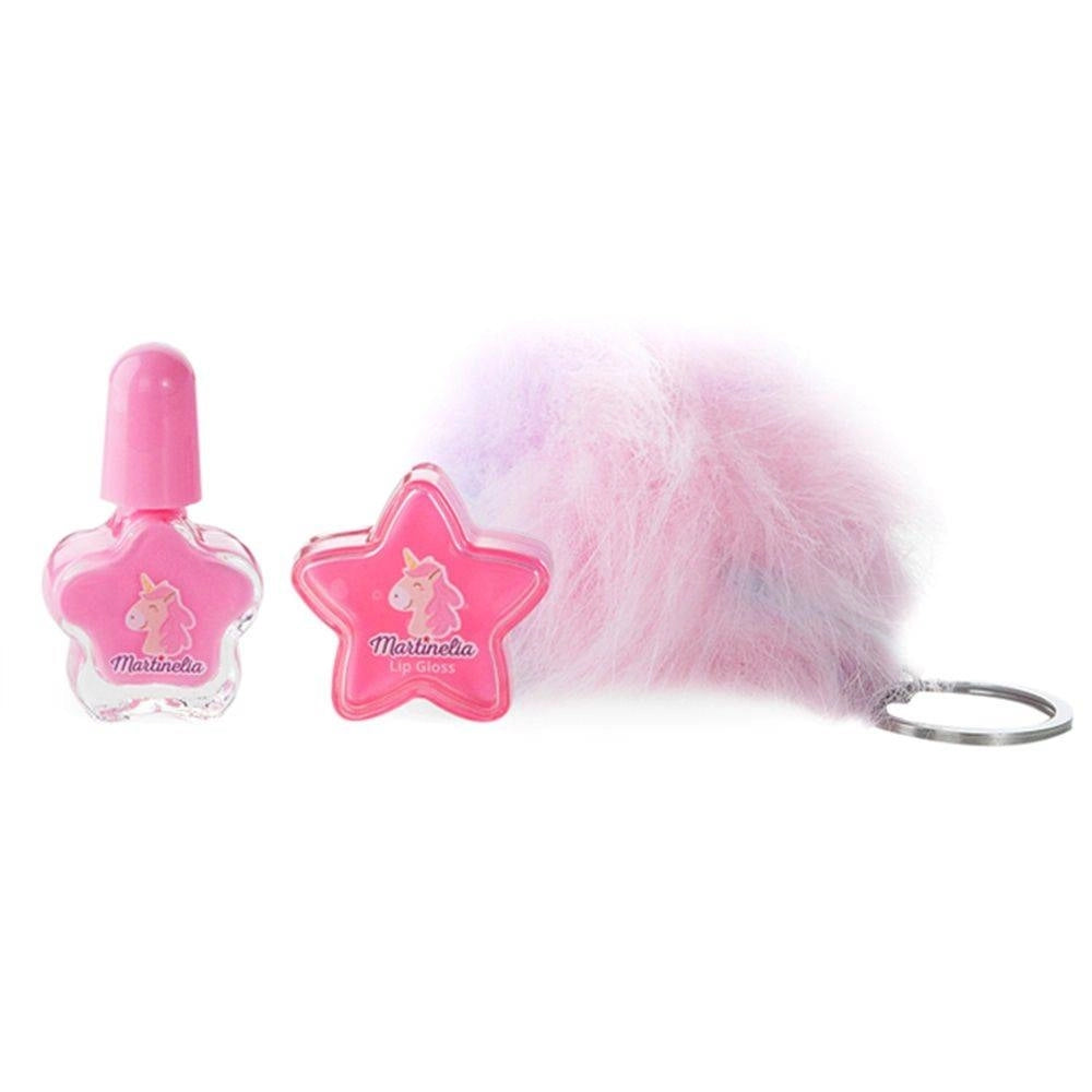 Martinelia Little Unicorn Makeup and Keychain Set (3 Pieces)