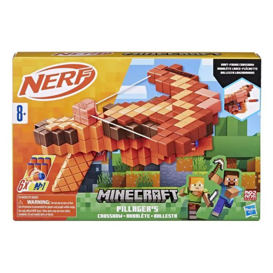 Nerf Minecraft Pillager’s Crossbow Blaster With 6 N1 Darts