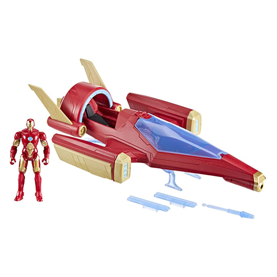 Marvel Avengers Epic Hero Series Iron Man Repulsor Blast Battle Jet (10.16 cm)
