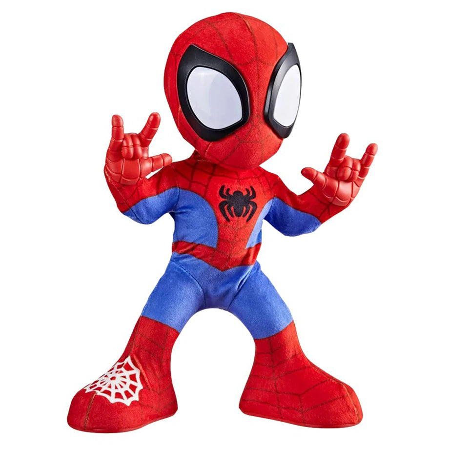 Disney Junior Marvel Spidey and His Amazing Friends Dance ’N Crawl Spidey Interactive Plush Toy (25 cm)