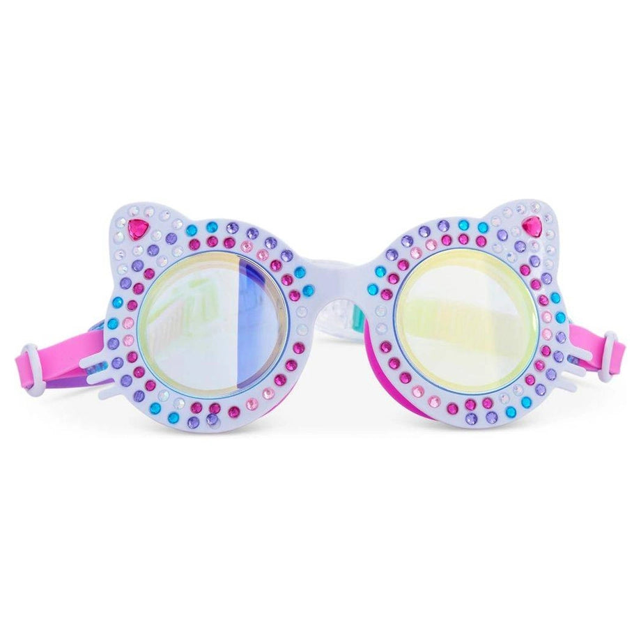 Bling2O Porcelain Paws Kitten Swim Goggles (White/Pink/Blue)