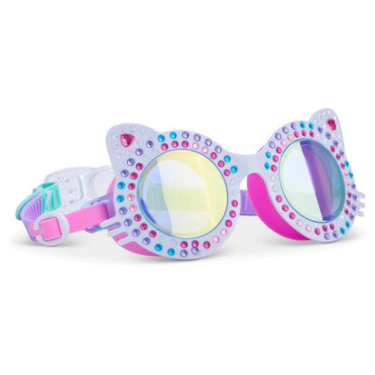 Bling2O Porcelain Paws Kitten Swim Goggles (White/Pink/Blue)