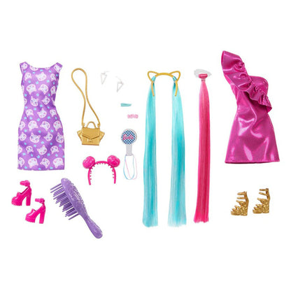 Barbie Fun & Fancy Extra-Long Colorful Blonde Hair Fashion Doll (21.59 cm)