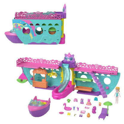 Polly Pocket Unicorn Dream Cruise Playset (25 Pieces)