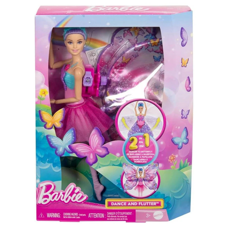 Barbie Dance and Flutter 2-in-1 Ballerina to Butterfly Doll