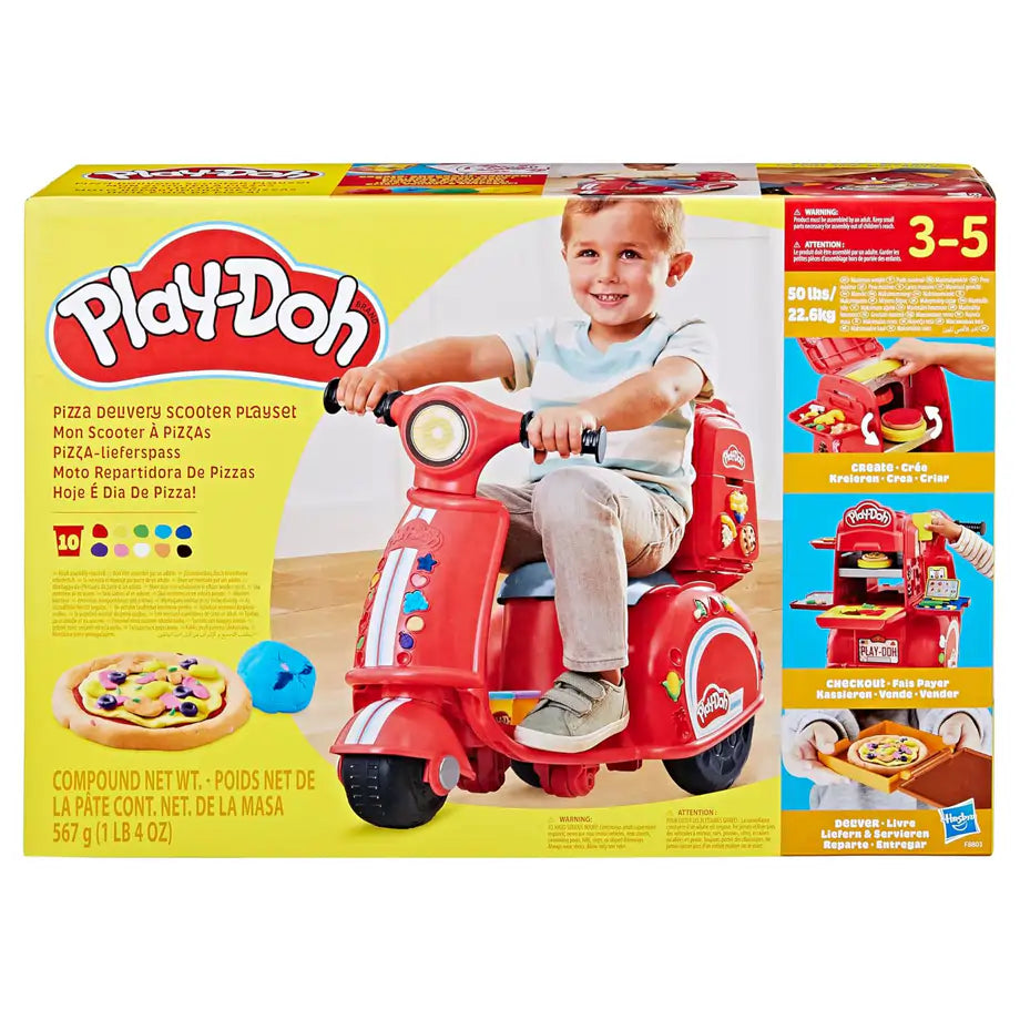 Play-Doh Pizza Delivery Scooter Playset (49 cm, 26 Pieces)